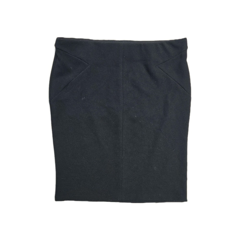 Elle Women's Pencil Skirt Black Knit Stretch Large